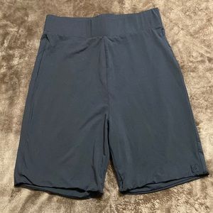 High Waisted Black Biker Shorts